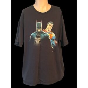 Batman Superman DC Comics Men's Size XL Extra Large Black T-Shirt